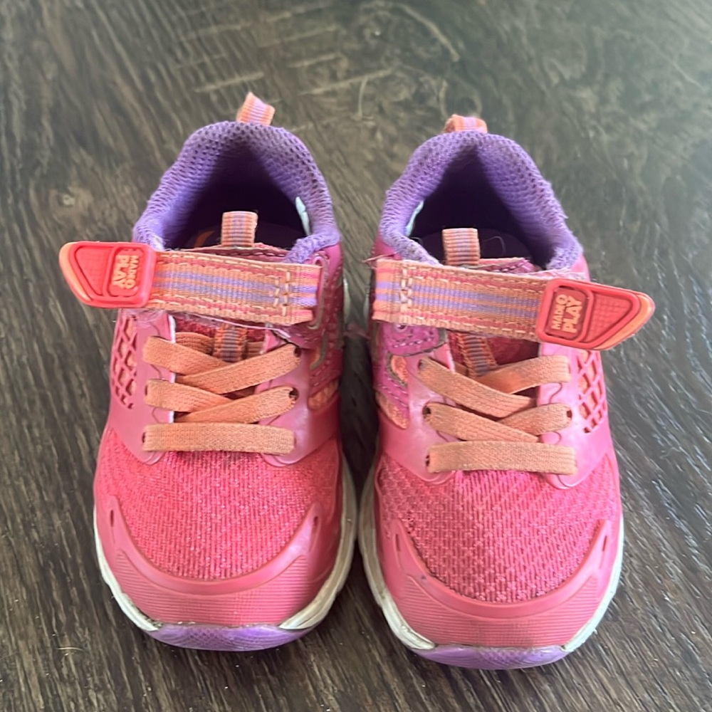 Stride Rite girl’s pink and purple sneakers